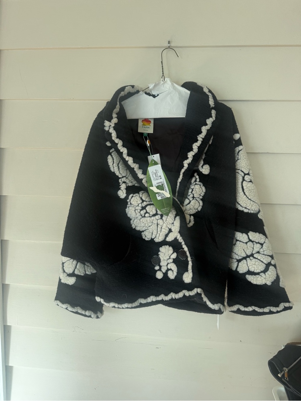 FARM Rio Garden Fleece Jacket Floral Botanical Print Size XS NWT - Picture 6 of 8